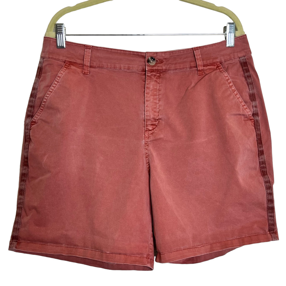 New Directions Womens Shorts Size 12 Dusty Rose Pink Cotton Spandex Boho